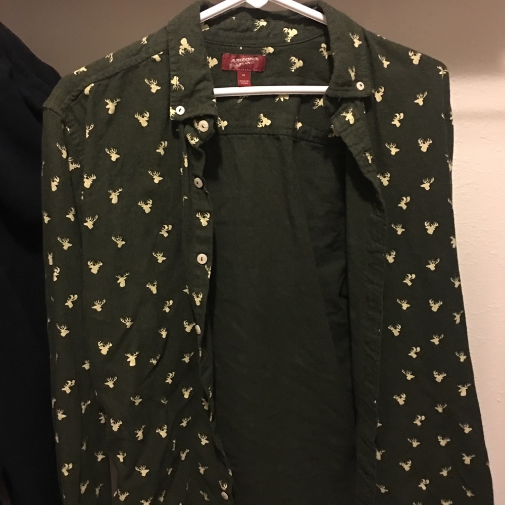 Arizona Caribou/Moose Button Down Shirt